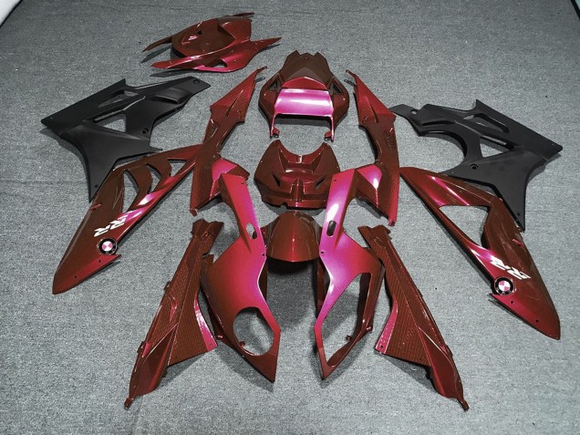 Lojas Kits Carenagem Moto BMW S1000RR 2009-2014 - Vermelho Preto Fosco