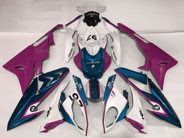 Lojas Carenagens Moto BMW S1000RR 2009-2014 - Branco Roxo Azul