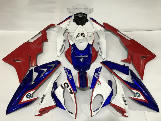 Lojas Carenagens Moto BMW S1000RR 2015-2016 - Branco Vermelho Azul