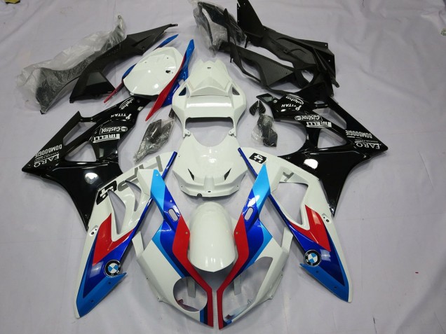 Lojas Kit Carenagens Moto BMW S1000RR 2009-2014 - Branco Vermelho Azul Preto Brilhante