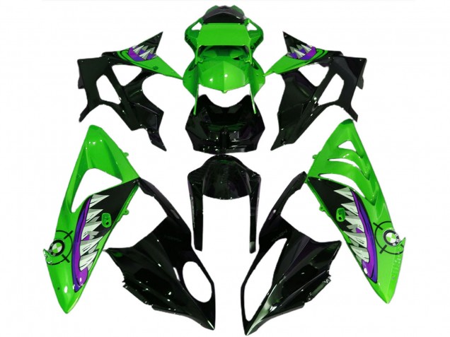 Lojas Carenagens Moto BMW S1000RR 2017-2018 - Verde Roxo Preto Brilhante Tubarão