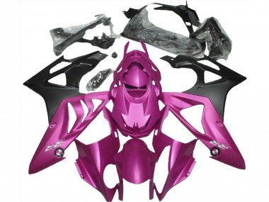 Lojas Carenagens Moto BMW S1000RR 2009-2014 - Rosa Choque Preto Fosco