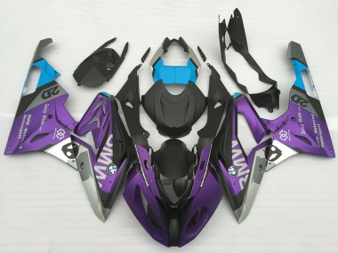 Lojas Carenagens Moto BMW S1000RR 2017-2018 - Prata Roxo Azul Preto Fosco