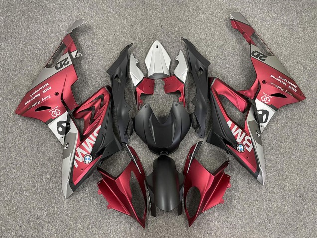 Lojas Carenagens Moto BMW S1000RR 2009-2014 - Vermelho Preto Fosco