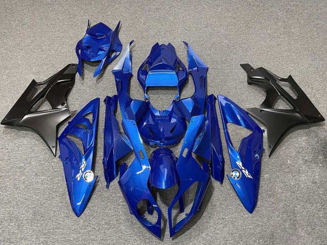 Lojas Carenagens Moto BMW S1000RR 2009-2014 - Azul Preto Fosco