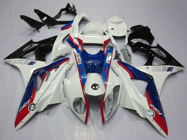 Lojas Kits Carenagem Moto BMW S1000RR 2009-2014 - Branco Vermelho Azul Preto Brilhante