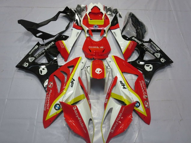 Lojas Carenagens Moto BMW S1000RR 2009-2014 - Branco Vermelho Amarelo Preto Brilhante