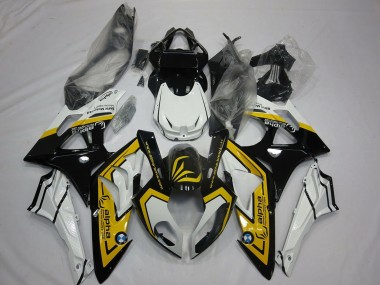 Lojas Carenagens Moto BMW S1000RR 2009-2014 - Branco Amarelo Preto Brilhante