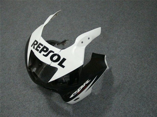 Lojas Carenagens Moto Honda CBR600 F3 1997-1998 - Branco Preto Brilhante Repsol