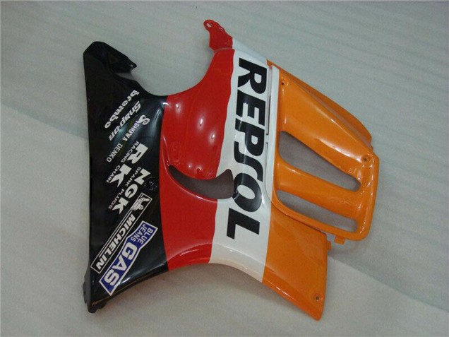 Lojas Carenagens Moto Honda CBR600 F3 1995-1996 - Laranja Branco Vermelho Preto Brilhante Repsol