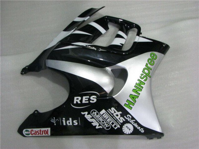 Lojas Carenagens Moto Honda CBR600 F3 1995-1996 - Branco Prata Verde Hannspree