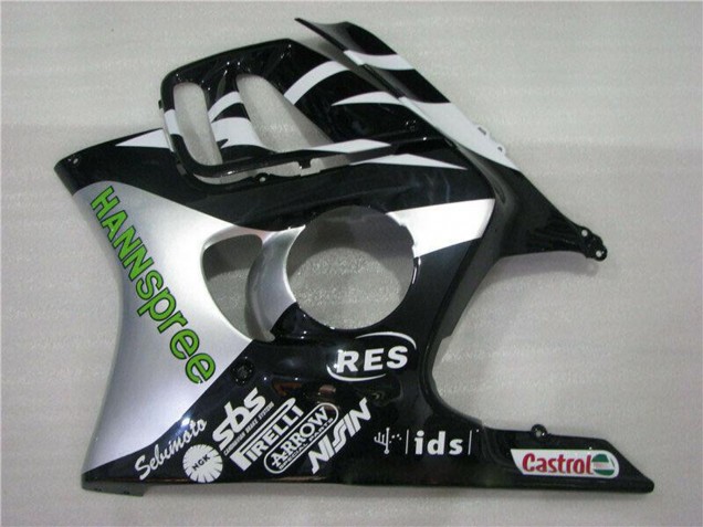 Lojas Carenagens Moto Honda CBR600 F3 1995-1996 - Branco Prata Verde Hannspree