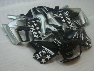 Lojas Carenagens Moto Honda CBR600 F3 1995-1996 - Prata Preto Brilhante SevenStars