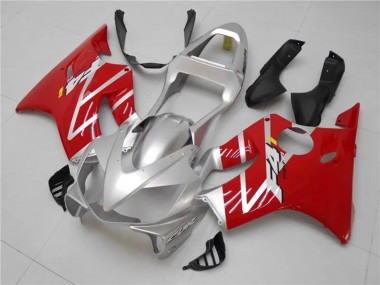 Lojas Kits Carenagens Moto Honda CBR600 F4i 2001-2003 - Prata Vermelho