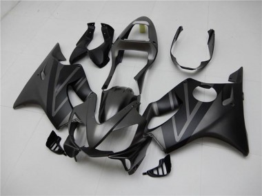 Lojas Kits Carenagem Moto Honda CBR600 F4i 2001-2003 - Preto Fosco Cinzento