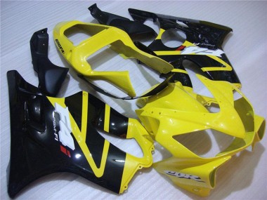 Lojas Carenagem Moto Honda CBR600 F4i 2001-2003 - Amarelo Preto Brilhante