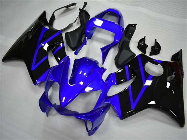 Lojas Carenagem Moto Honda CBR600 F4i 2001-2003 - Azul Preto Brilhante