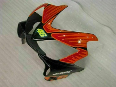 Lojas Carenagens Moto Honda CBR600 F4i 2001-2003 - Amarelo Laranja Preto Brilhante Rossi 46