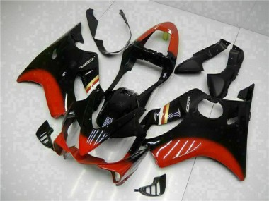 Lojas Kits Carenagem Moto Honda CBR600 F4i 2001-2003 - Vermelho Preto Brilhante