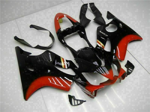 Lojas Kits Carenagem Moto Honda CBR600 F4i 2001-2003 - Vermelho Preto Brilhante