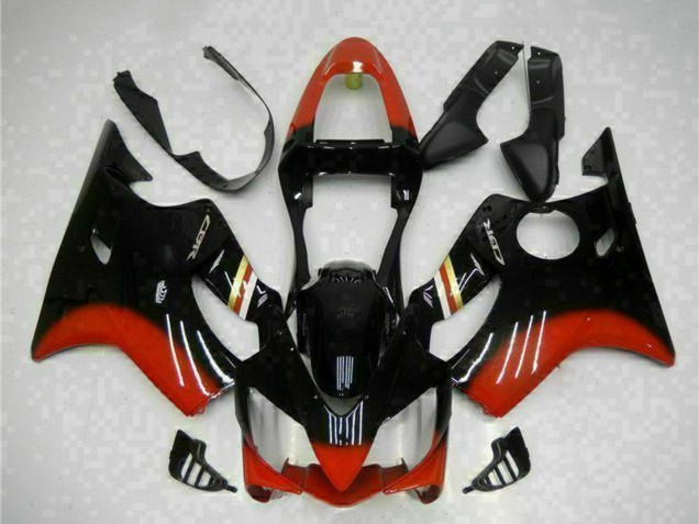 Lojas Kits Carenagem Moto Honda CBR600 F4i 2001-2003 - Vermelho Preto Brilhante