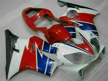 Lojas Carenagem Moto Honda CBR600 F4i 2001-2003 - Branco Vermelho Azul Preto