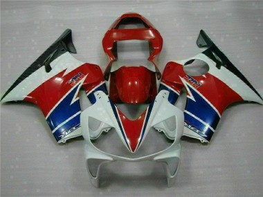 Lojas Carenagem Moto Honda CBR600 F4i 2001-2003 - Branco Vermelho Azul Preto