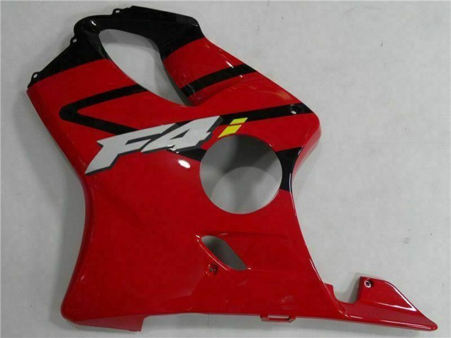 Lojas Carenagem Moto Honda CBR600 F4i 2004-2007 - Vermelho Preto Brilhante