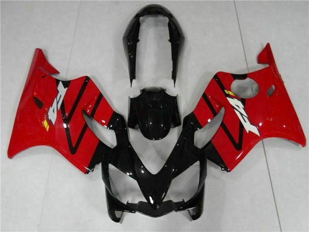 Lojas Carenagem Moto Honda CBR600 F4i 2004-2007 - Vermelho Preto Brilhante
