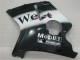 Lojas Carenagens Moto Honda CBR1100XX Blackbird 1996-2007 - Preto Brilhante Branco West