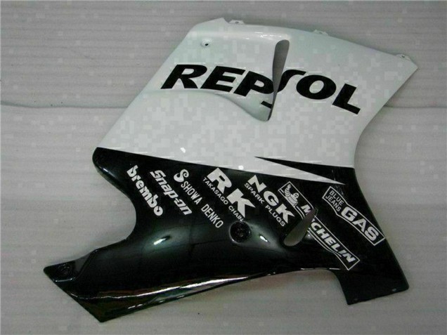 Lojas Carenagens Moto Honda CBR1100XX Blackbird 1996-2007 - Branco Preto Brilhante Repsol
