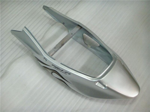 Lojas Carenagem Moto Honda CBR1100XX Blackbird 1996-2007 - Prata Preto Chama