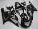 Lojas Carenagens Moto Suzuki GSXR 600/750 2001-2003 - Preto Brilhante Prata Chama