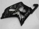 Lojas Carenagens Moto Suzuki GSXR 600/750 2001-2003 - Preto Brilhante Prata Chama