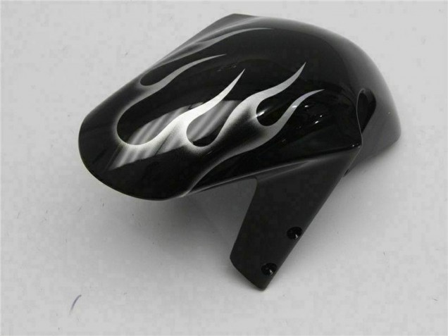 Lojas Carenagens Moto Suzuki GSXR 600/750 2001-2003 - Preto Brilhante Prata Chama