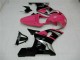 Lojas Carenagens Moto Suzuki GSXR 600/750 2001-2003 - Rosa Prata Preto Brilhante