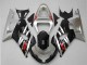 Lojas Carenagens Moto Suzuki GSXR 600/750 2001-2003 - Prata Preto Brilhante Vermelho