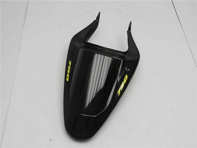 Lojas Carenagens Moto Suzuki GSXR 600/750 2001-2003 - Preto Brilhante Amarelo Chama