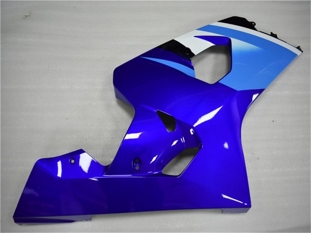Lojas Carenagem Moto Suzuki GSXR 600/750 2004-2005 - Branco Azul Preto