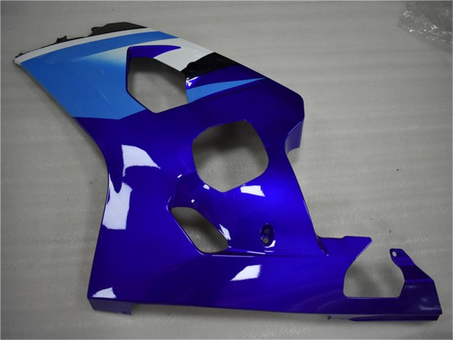Lojas Carenagem Moto Suzuki GSXR 600/750 2004-2005 - Branco Azul Preto