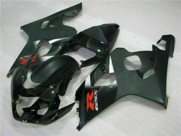 Lojas Carenagens Moto Suzuki GSXR 600/750 2004-2005 - Preto Brilhante Preto Fosco Vermelho Decal