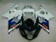 Lojas Carenagens Moto Suzuki GSXR 600/750 2004-2005 - Branco Azul Preto Brilhante Vermelho