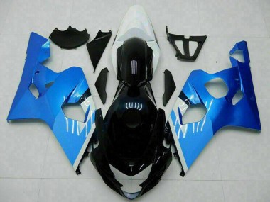 Lojas Carenagens Moto Suzuki GSXR 600/750 2004-2005 - Branco Azul Preto