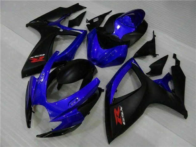 Lojas Carenagens Moto Suzuki GSXR 600/750 2006-2007 - Azul Preto Fosco Vermelho