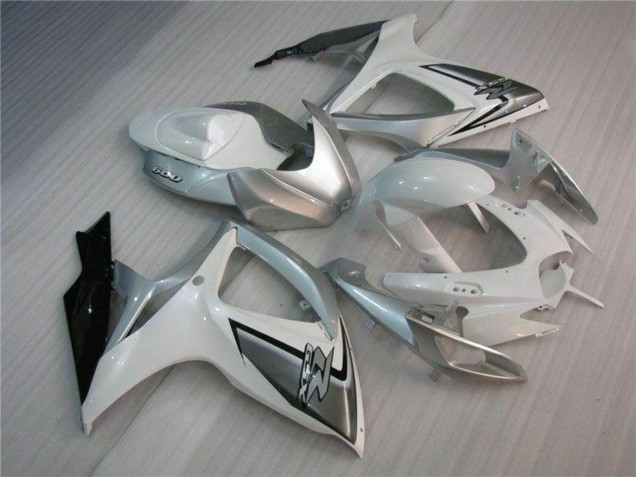 Lojas Carenagens Moto Suzuki GSXR 600/750 2006-2007 - Branco Prata
