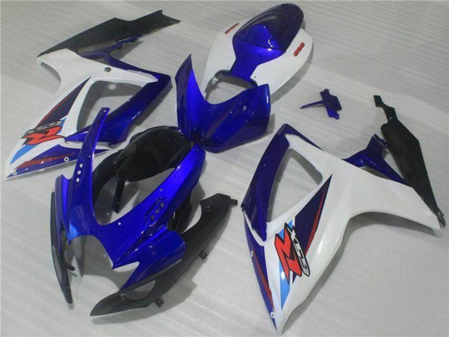 Lojas Carenagens Moto Suzuki GSXR 600/750 2006-2007 - Branco Azul Preto Vermelho