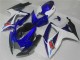 Lojas Carenagens Moto Suzuki GSXR 600/750 2006-2007 - Branco Azul Preto Vermelho