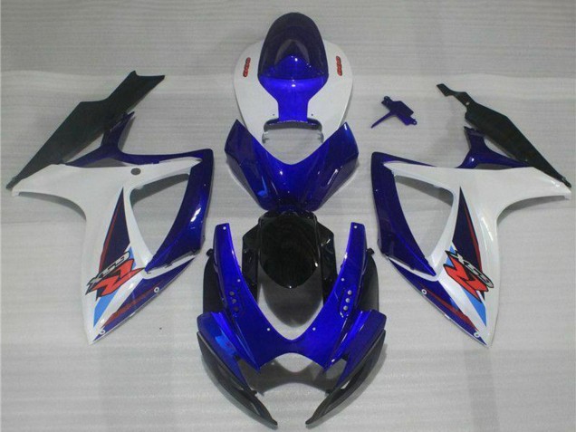 Lojas Carenagens Moto Suzuki GSXR 600/750 2006-2007 - Branco Azul Preto Vermelho