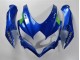 Lojas Carenagens Moto Suzuki GSXR 600/750 2008-2010 - Azul Branco Verde Preto