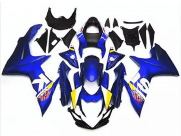 Lojas Carenagem Moto Suzuki GSXR 600/750 2011-2024 - Azul Branco